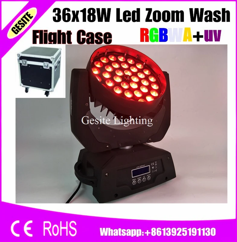 2 шт./лот упаковочный чехол эффекты 36x18 Вт lyre rgbway 6 в 1 rgbwauv dmx движущаяся головка