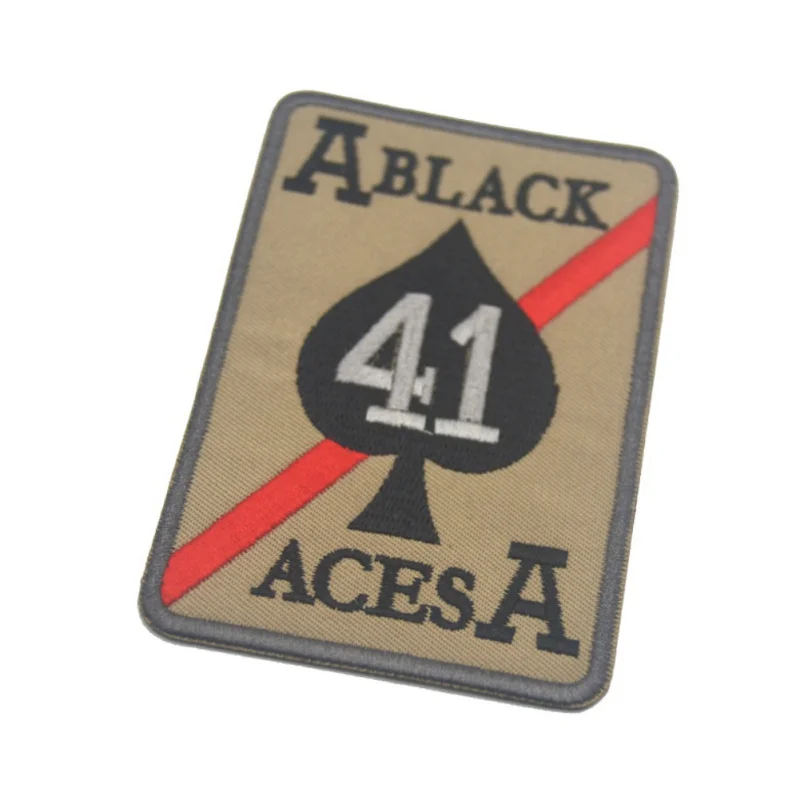 Классический тактический значок Spades A41 вышитый нарукавник стикер военный костюм
