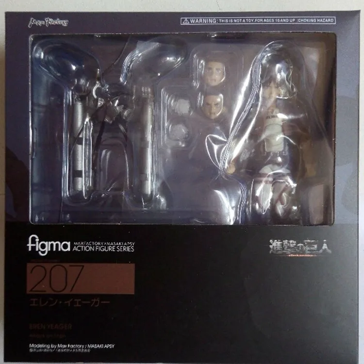 Экшн-фигурка из аниме Атака Титанов Эрен джегер фигма 207 ПВХ Коллекционная модель