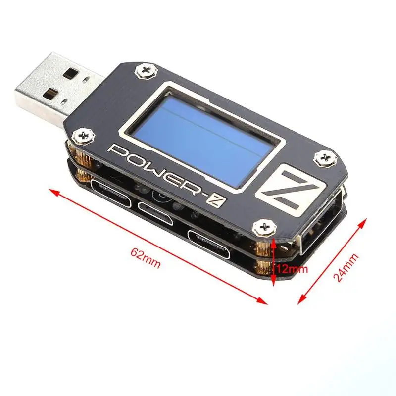 Power-Z USB PD тестер напряжения тока цифровой вольтметр Amperimetro пульсация двойной измеритель type-C индикатор портативного зарядного устройства M13