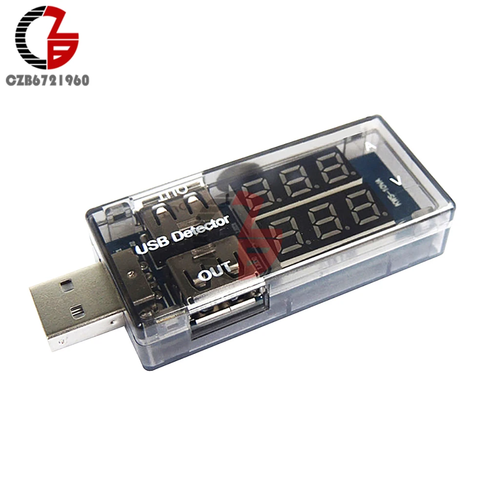 С двойным выходом USB зарядное устройство Доктор светодиодный цифровой вольтметр