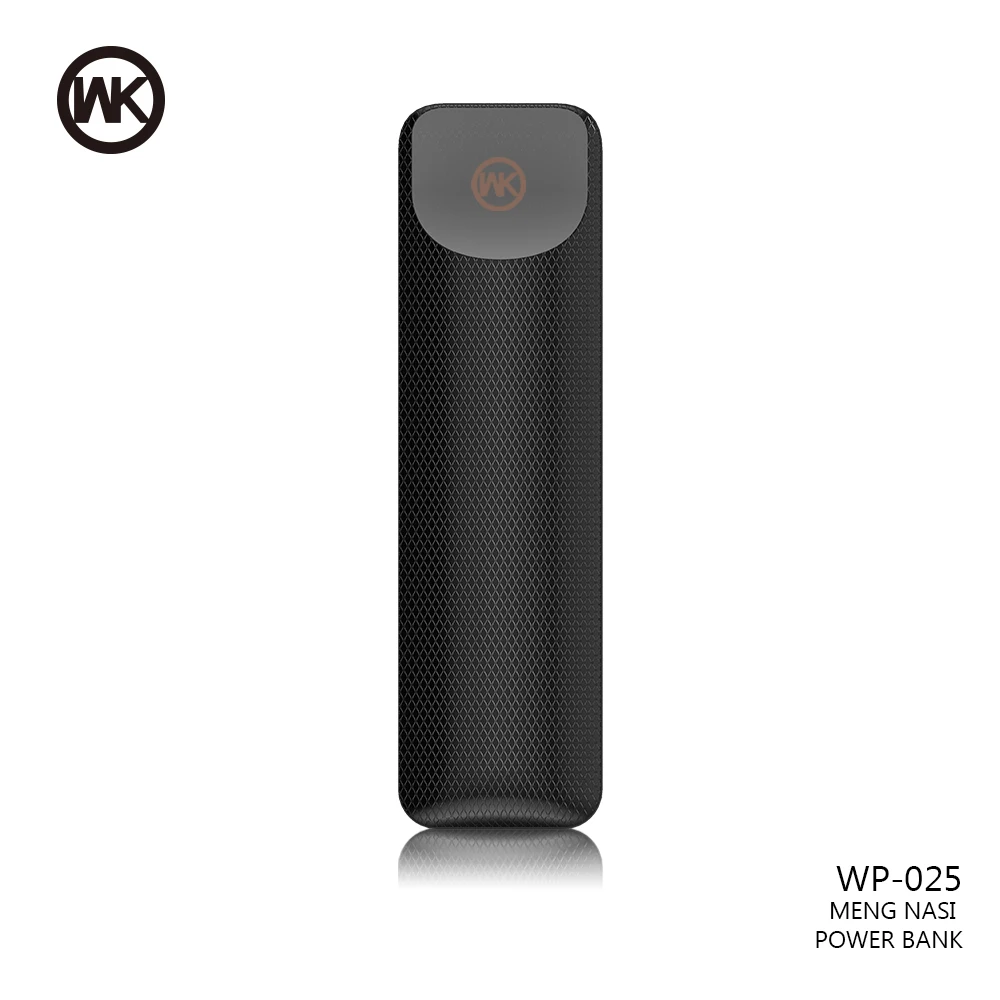 Black Powerbank WKDESIGN mi ni power Bank портативное зарядное устройство mi power bank Солнечная Внешняя батарея для iPhone X Xiao mi Аккумулятор Источник питания - Цвет: Black Powerbank