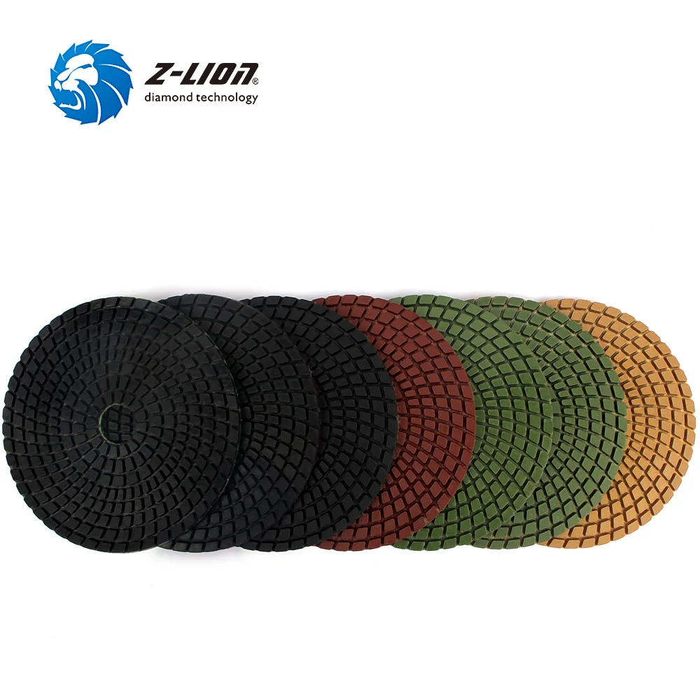 Z LION 5 шт. полировальные диски диаметром дюймов 125 мм|125mm polishing pad|polishing paddiamond floor |