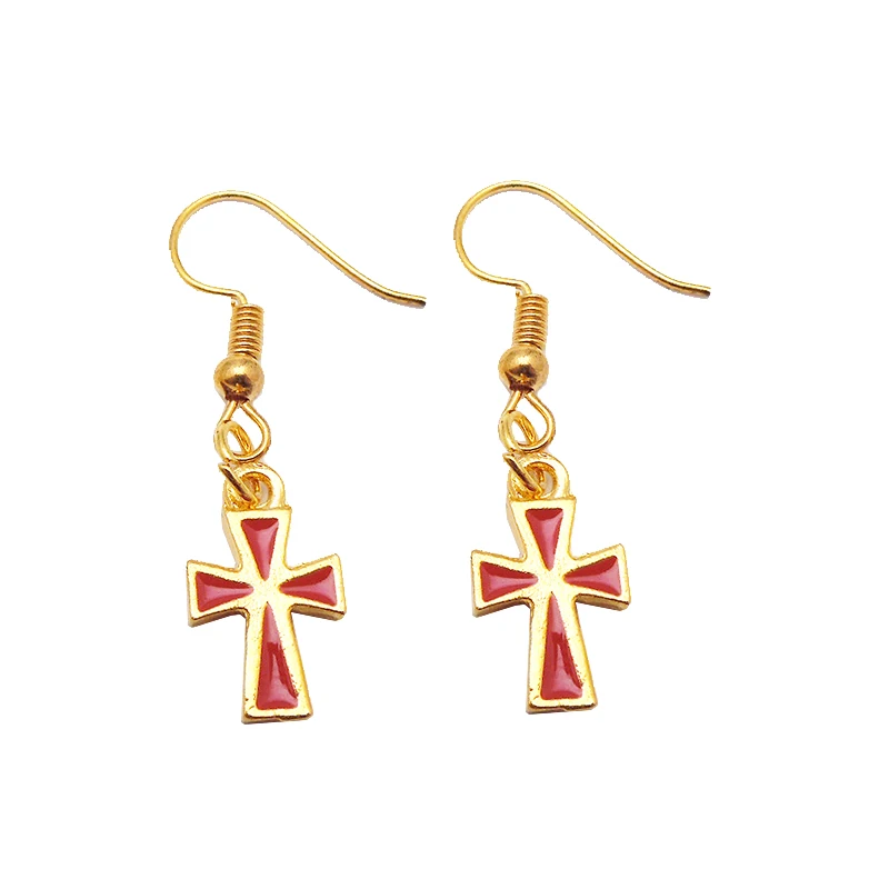 2019 new Enamel tassel Necklace For Women Lover's Gold And Silver Color Chain Cross Small Religious Jewelry | Украшения и