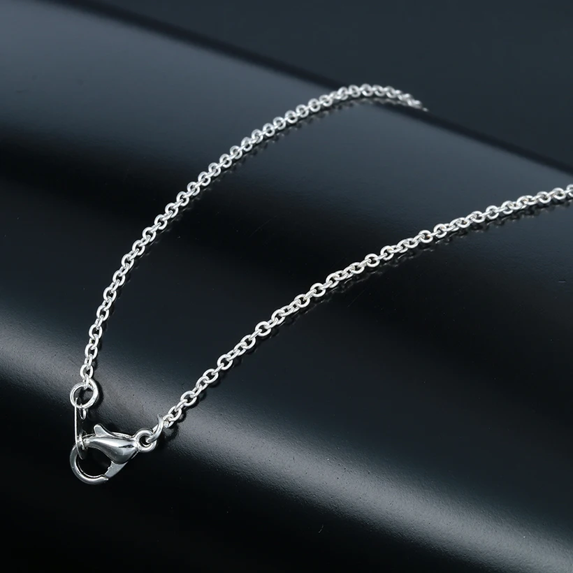 Kinitial 10 шт. пуделя Серебряная цепочка Цепочки и ожерелья собачников отпечаток