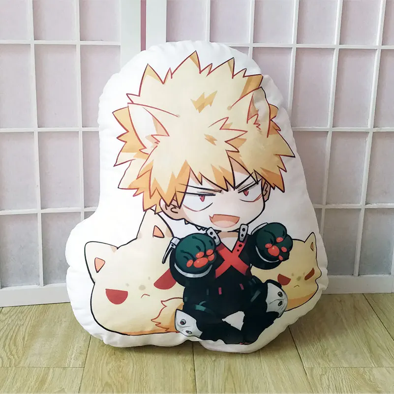 Подушка игрушка с героями мультфильма Мой герой Izuku Bakugou Todoroki Tsuyu Kirishima Eijiro мягкая