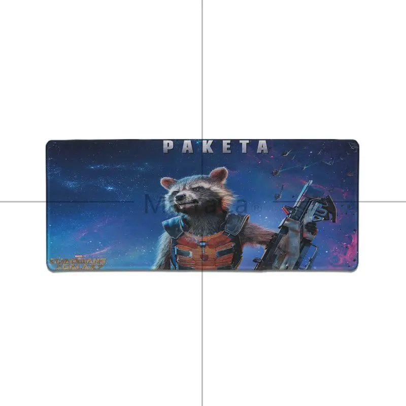 Lock Edge 30x80cm Maiyaca мальчик Подарочный коврик грут, ракета Raccoon2 натуральный резиновый игровой коврик для мыши Настольный коврик игровой плеер Настольный Ноутбук резиновый коврик для мыши - Цвет: Lock Edge 30x80cm