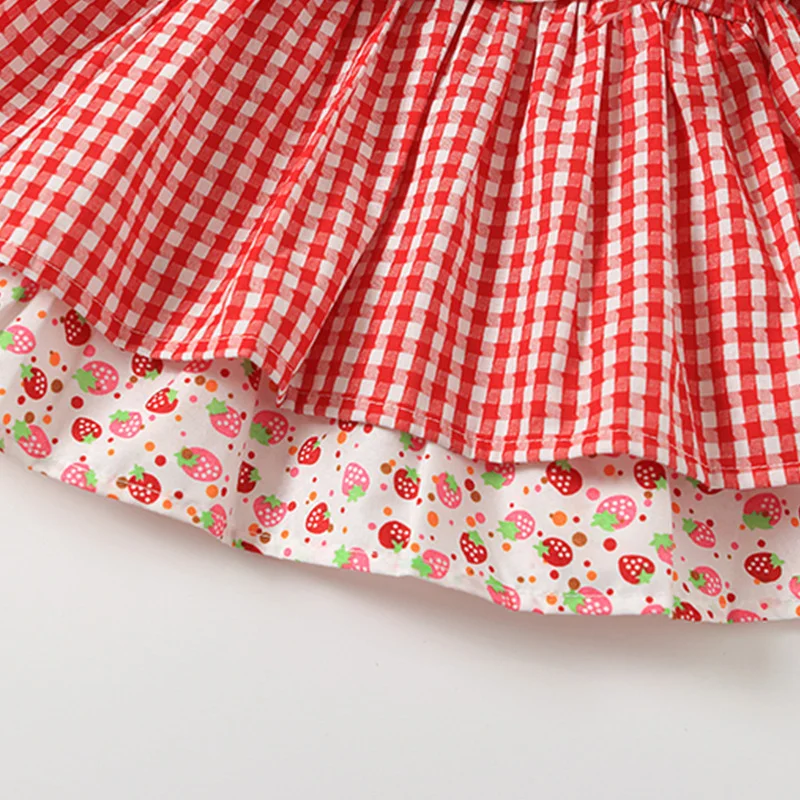 2019 Baby Girl Dress Cute Cherry Embroidery Princess Children Summer Spanish Clothing Newborn Cotton Ball Gowns | Детская одежда и