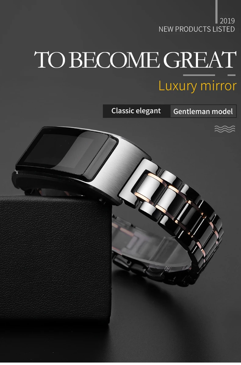 18 мм керамический ремешок для huawei TalkBand B5 для huawei watch 1 Honor Watch S1 сменный ремешок быстросъемный регулируемый размер
