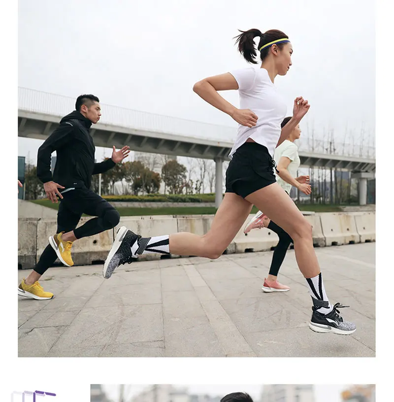 Li-Ning/Мужская обувь для бега ARASHI Cushoin, светильник, подкладка из пеноматериала, моно пряжа, дышащая спортивная обувь, кроссовки для фитнеса, ARHP171 XYP931