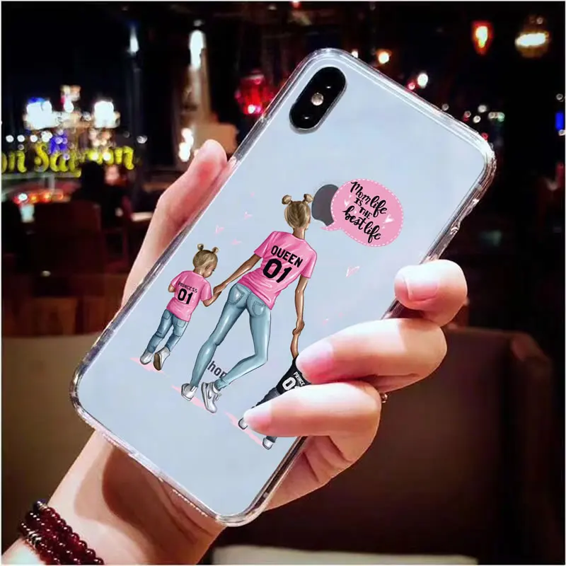 Силиконовые ТПУ чехлы для телефонов Samsung S8 S9 S10 Plus Lite материнская любовь мягкий