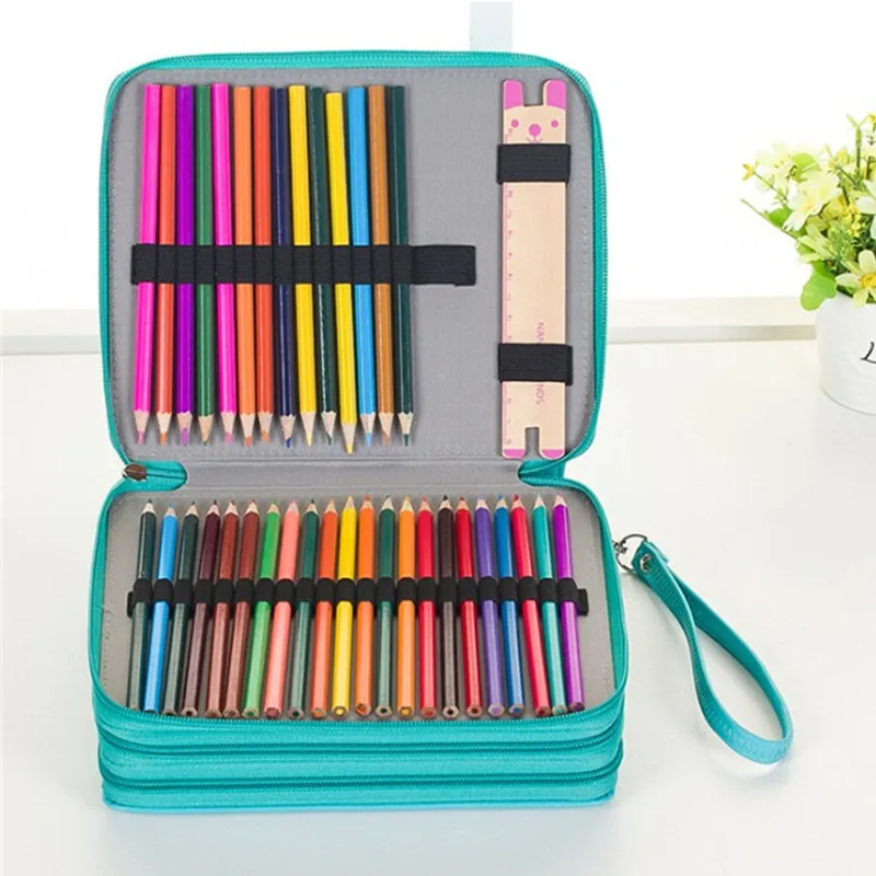Чехол для школьных карандашей 124 дюйма 4 слоя | Канцтовары офиса и дома