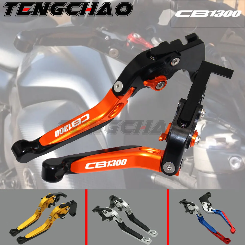 

LOGO CB1300 For HONDA CB1300 CB 1300 CB1300SF 2005-2013 Motorcycle Accessories Folding Extendable Brake Clutch Levers 20 Colors