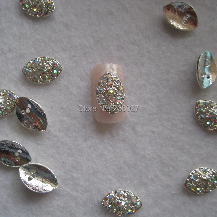 10 шт. серебряные металлические подвески для дизайна ногтей|charms nail art|nail artcharms |