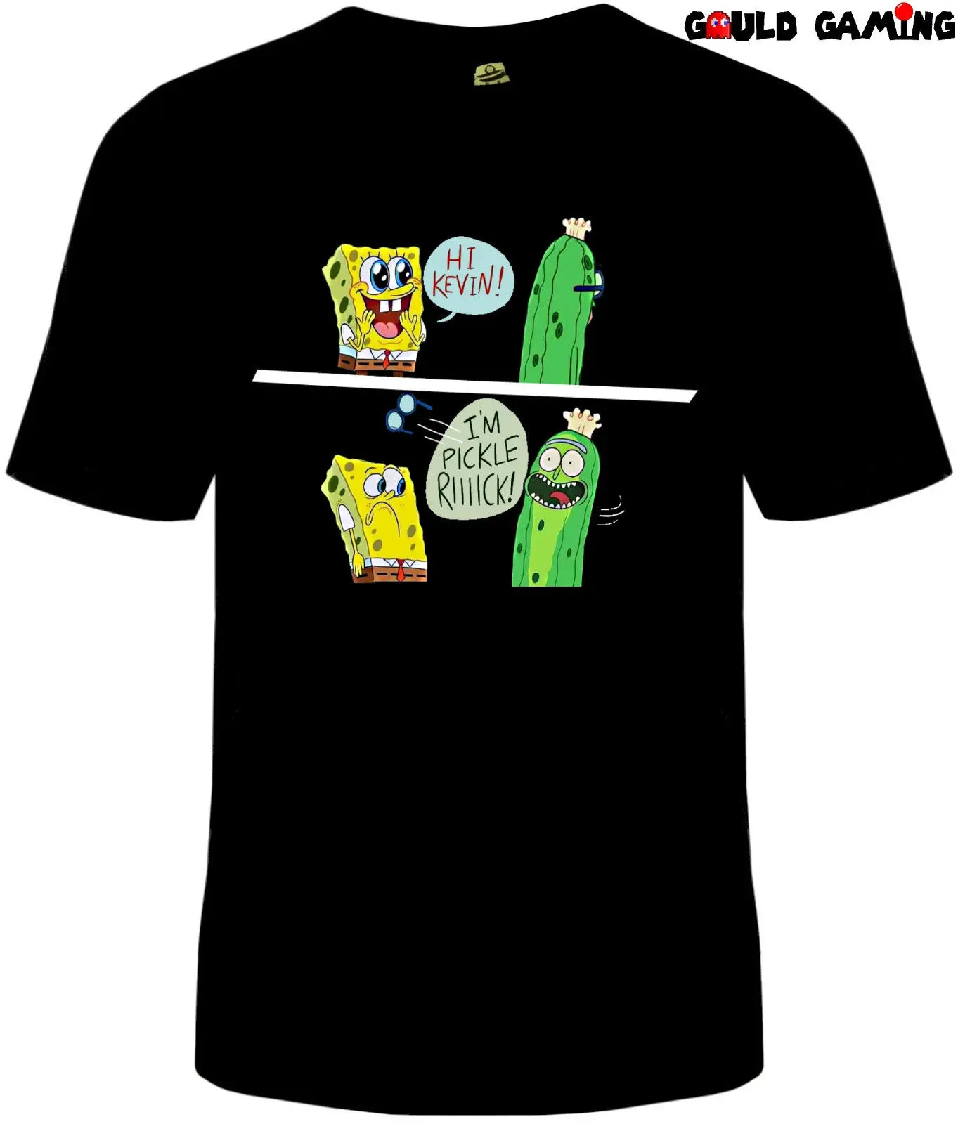 Pickle Rick Губка Боб футболка Веселая ТВ Унисекс Хлопок Кевин Новая летняя Мужская