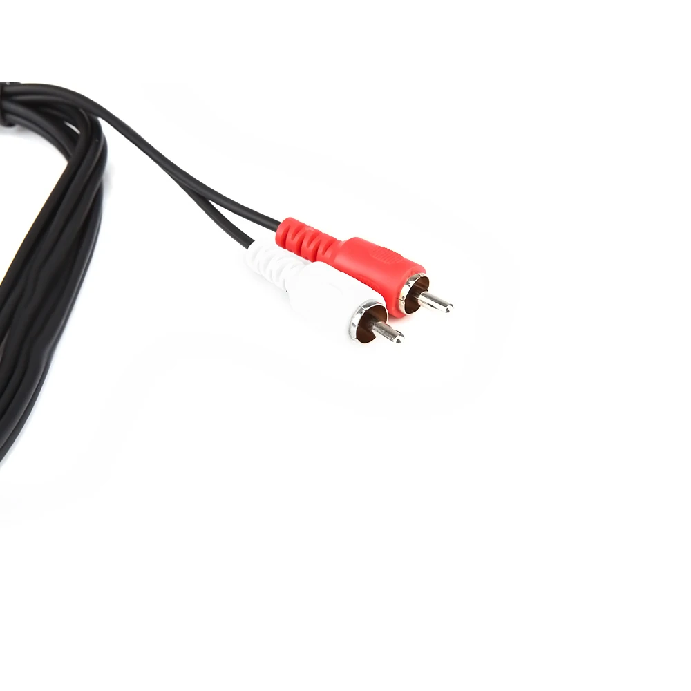1 8 м 6 футов Twin 35 мм моно Джек Вилки до 2 RCA Phono OFC кабель аудио Dual MONO jack 3 маркировкой