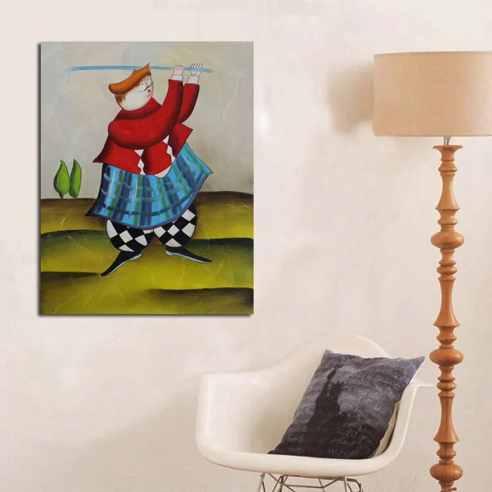 Новый дизайн настенные стикеры ручная роспись абстрактная картина маслом игры в