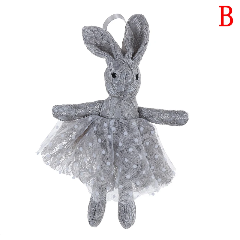 Новое поступление милое мягкое кружевное платье кролик плюшевое животное
