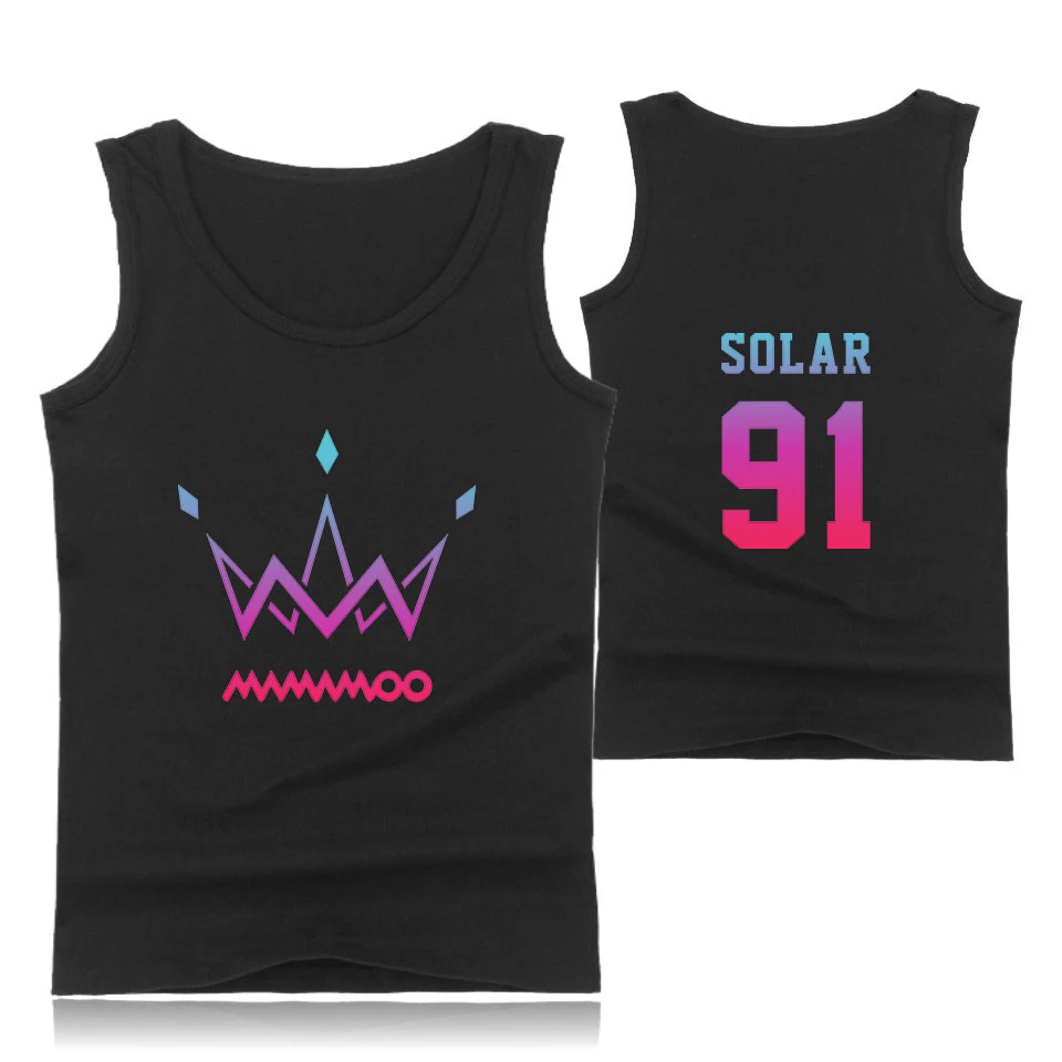 MAMAMOO популярная майка с принтом в стиле хип-хоп Повседневная летняя хипстерская