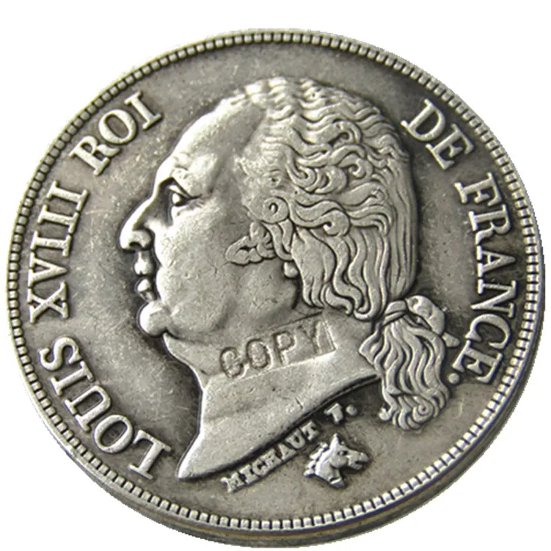 

France 2Francs 1823A Silver Plated Copy Coins