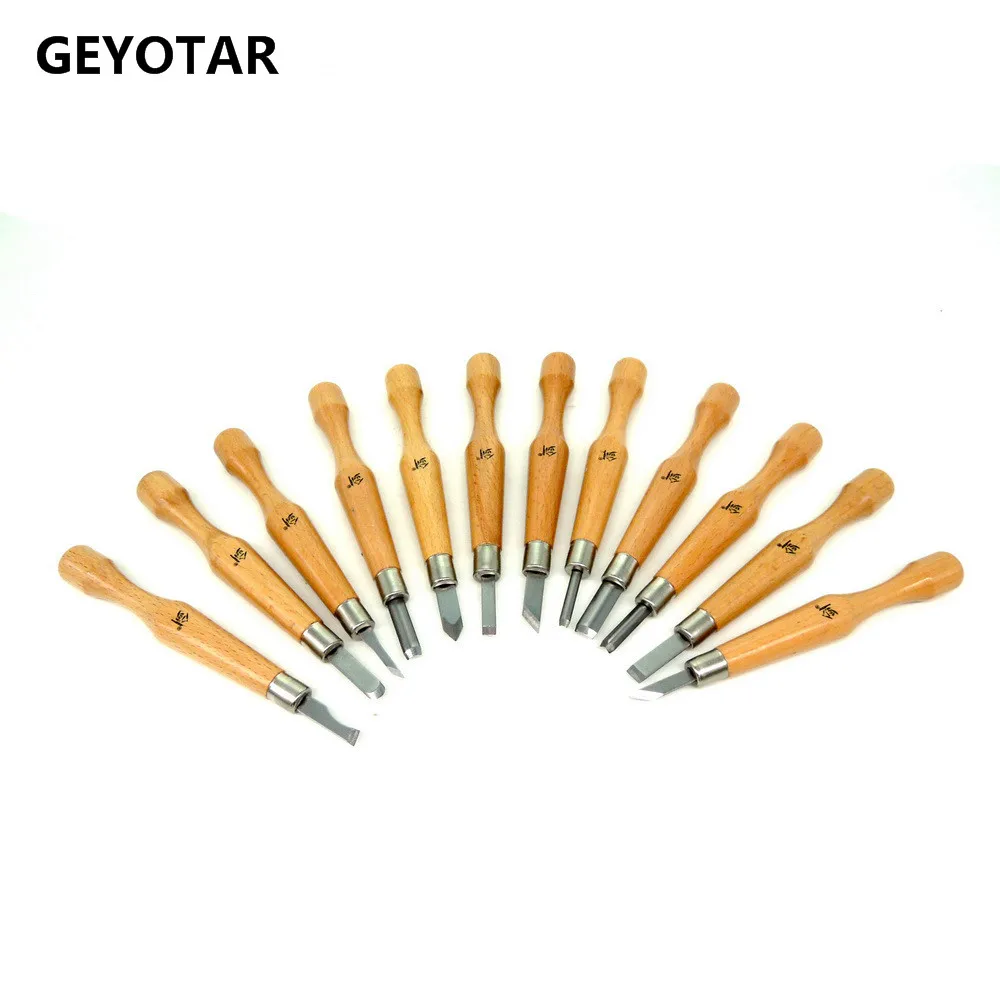 12pcs/set Diy Sculpting Nicking Hobby Knife Cutter Chisel Arts Carving Tools Graver Crafts Sculpture Scorper 2017 Real Navajas |