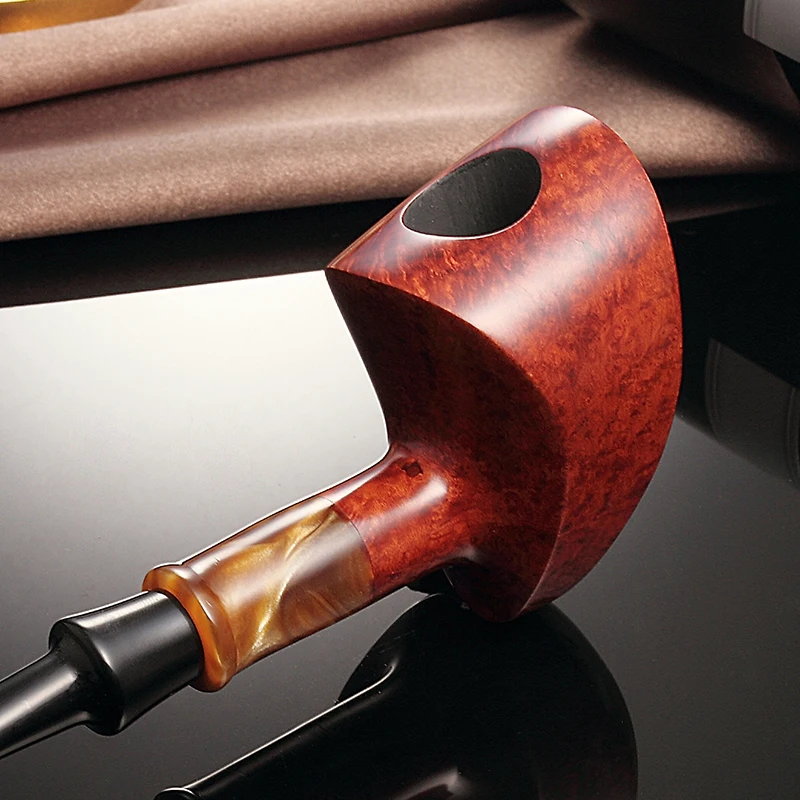 

2021New High-grade ADOUS Briar Tobacco pipe Smoking pipes elegant Natural Pattern AS950