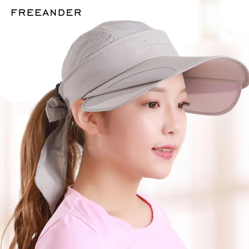 Freeander женские солнцезащитные шляпы 2018 упакованная Солнцезащитная шляпа с