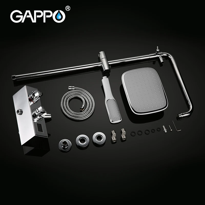 GAPPO настенный смеситель для ванной комнаты с ЖК дисплеем и цифровым ванны