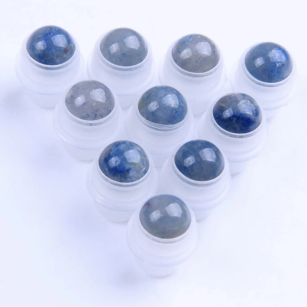 10 шт. натуральный синий камень авантюрин для эфирных масел роликовые бутылки