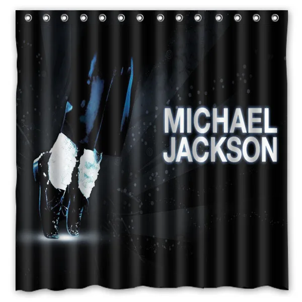 Hot michael jackson Design Shower Curtain Bathroom Waterproof Polyester Fabric 180*180cm+12 Hooks Custom Bath | Дом и сад
