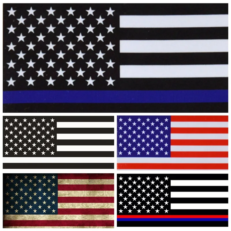 5 шт./лот стикер для автомобиля с американским флагом автомобильное окно ноутбука