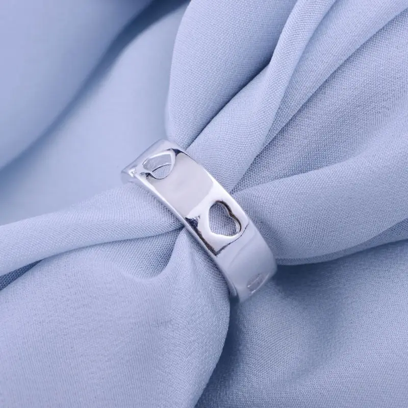 Оптовые посеребренные кольца серебряные модные ювелирные изделия круглые