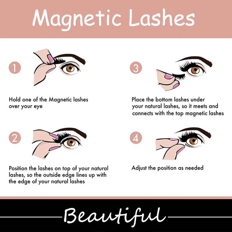 GXO красота 4 шт./пара расширение ресницы супер мягкий искусственный магнитная