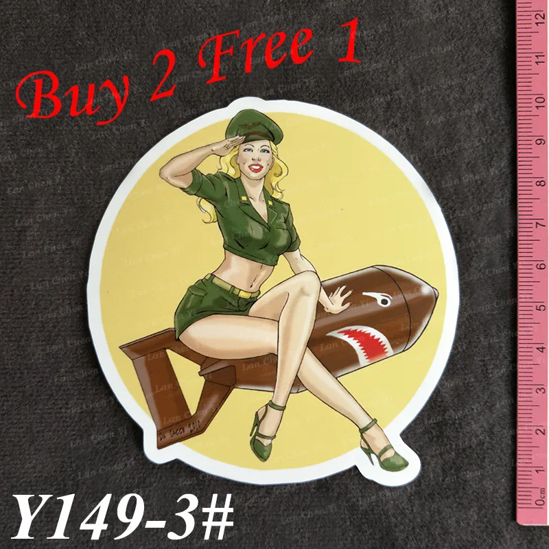 Классическая серия ПВХ наклеек Y149 # Fallout Дорожный чемодан настенный пенал