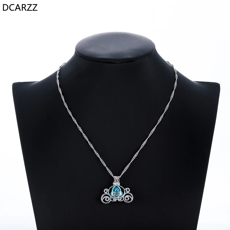 Подвеска в виде жемчужной клетки Посеребренная тыква медальон женское жемчужное