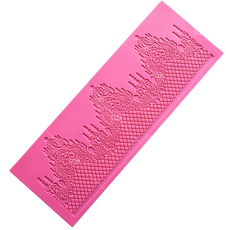 Кружевной коврик в форме короны силиконовое кружево помадка украшение торта