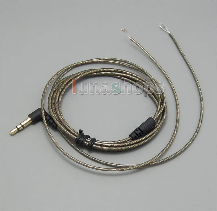 

Bulk Silver Plated ofc Soft Cord Headaphone Cable For Earphone diy or repair LN004780