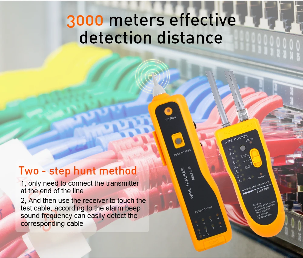 Горячая новинка UTP STP Cat5 Cat6 RJ45 линия Finder телефонный провод трекер Tracer диагностический тон набор инструментов LAN Сетевой кабель тестер JW-360