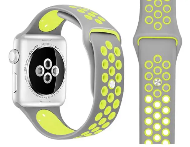 Браслет для наручных часов Apple Watch, версии 5 силиконовых кейсов для наручных часов iWatch, 4/3/2/1 спортивная резина браслет 38 мм/42 мм 40 мм 44 мм