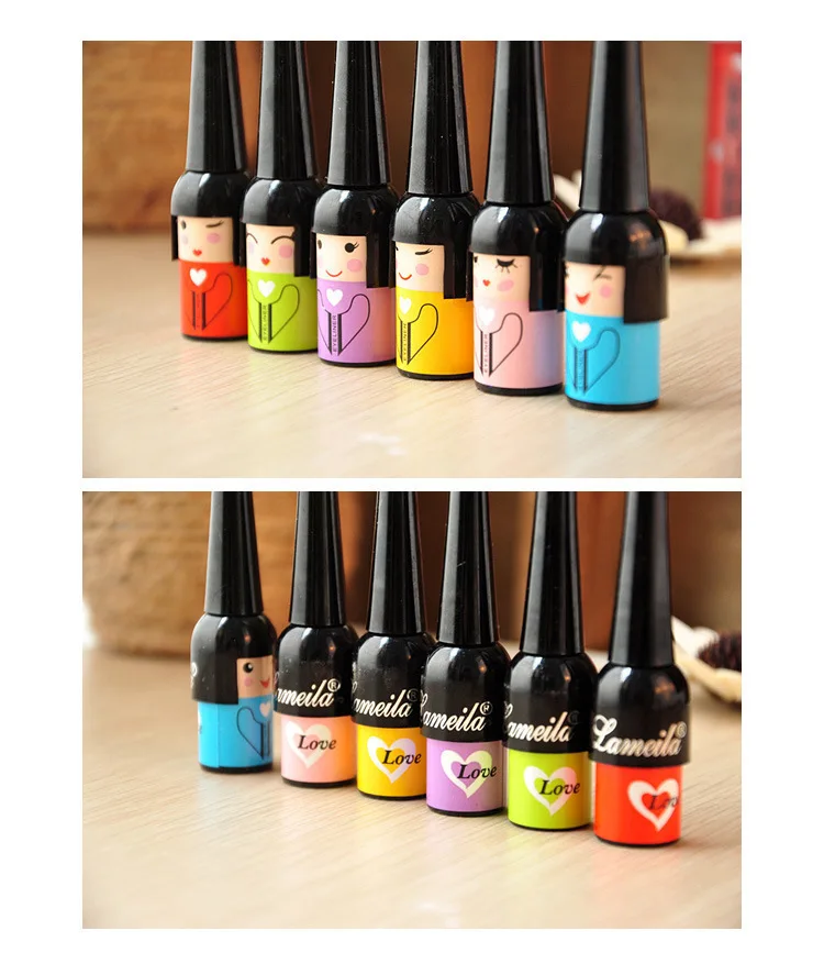 Новая женская косметика для ухода за глазами милая черная водостойкая жидкая