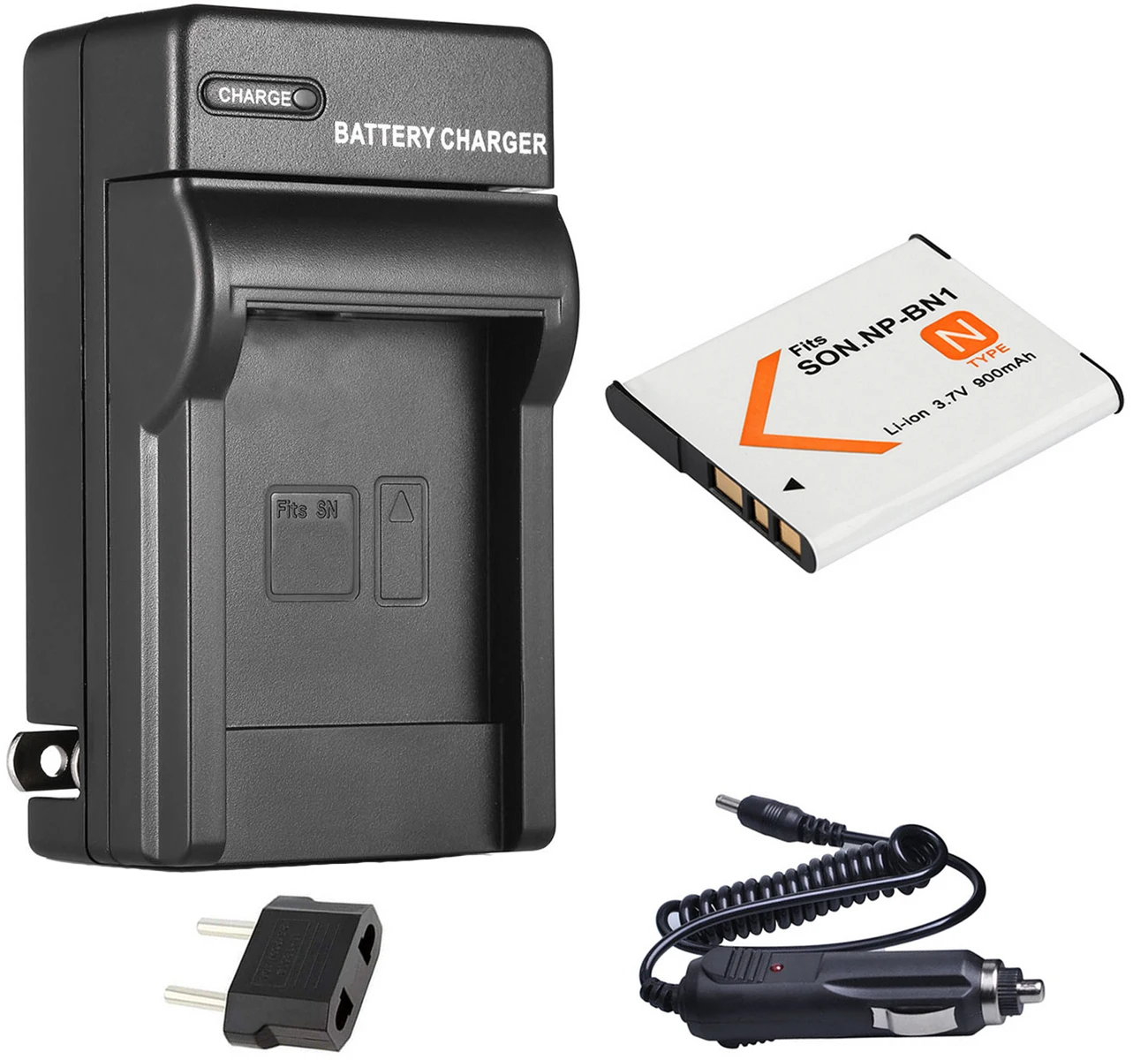 

Battery + Charger for Sony Cyber-shot DSC-W310,W320,W330,W350,W360,W380, W390, W520, W530, W550, W560, W570, W580 Digital Camera