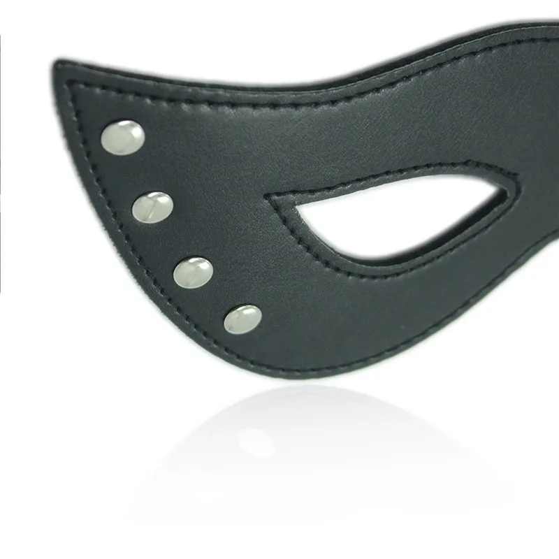 Sex Toy Rivets Leather Blindfold Adult Games BDSM Flirt Sexy Eye Mask Sleeping Masquerade Cat Party Club Coslay |