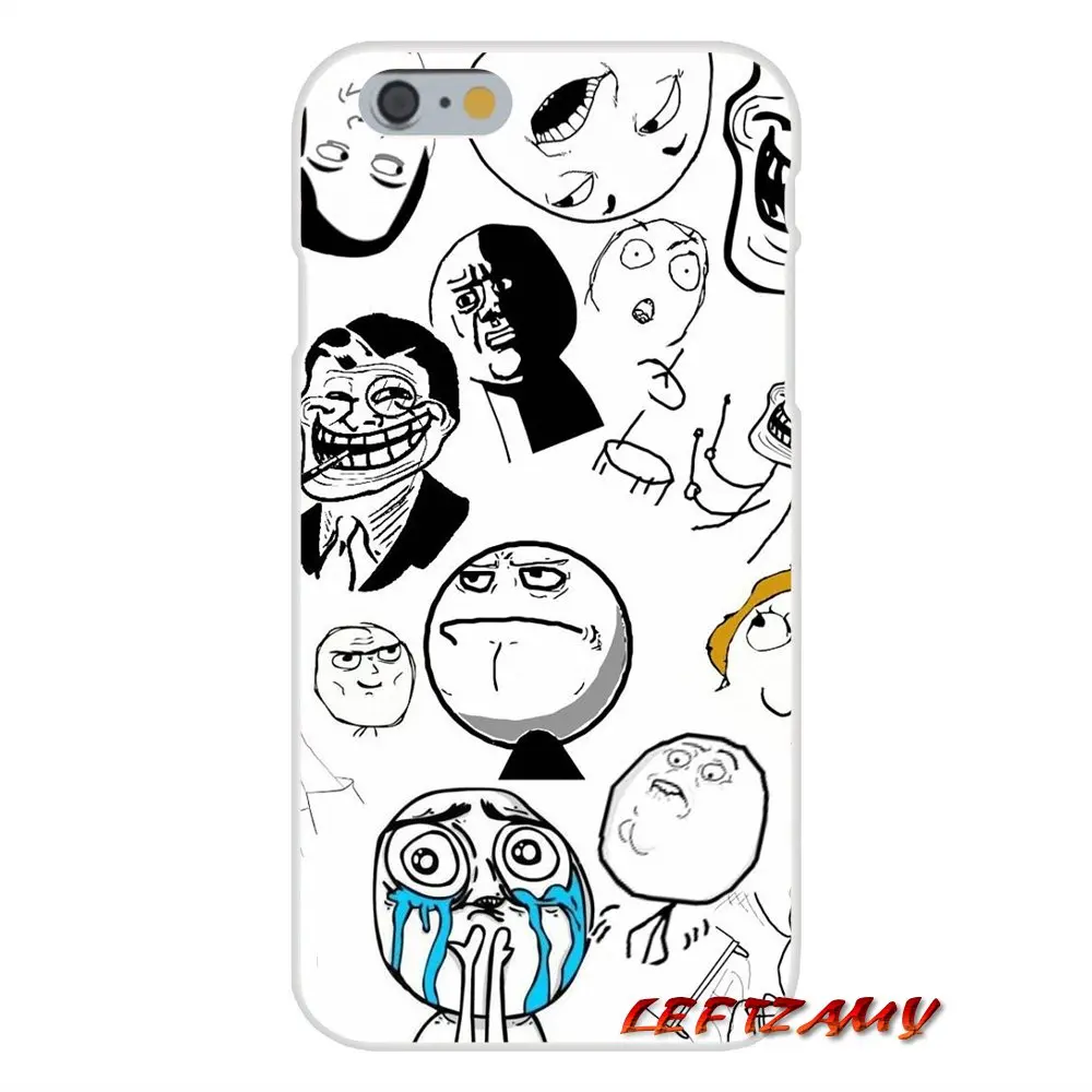 Аксессуары для телефона Rage Comics Face Meme чехлы телефонов Huawei P Smart Mate Y6 Pro P8 P9 P10 Nova P20 Lite