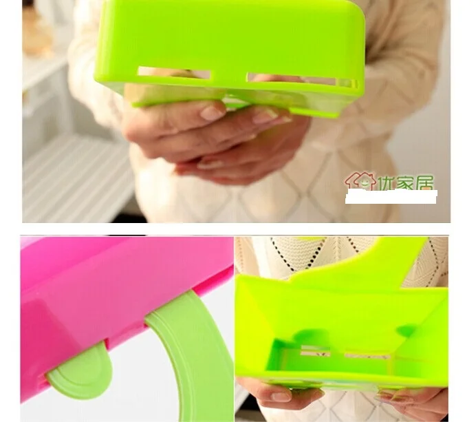 1 шт. многоцелевой пластиковый красочный улыбающееся лицо корзина для хранения