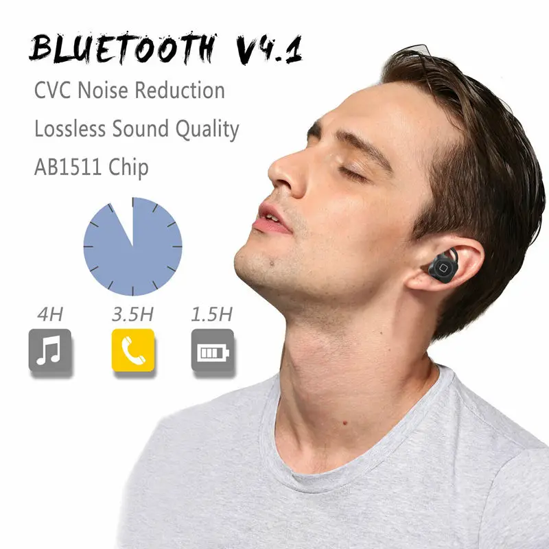 Tws-2 мини беспроводная Bluetooth гарнитура спортивные музыкальные стерео наушники Rl |