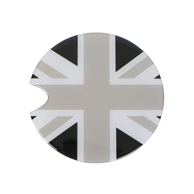Gray Union Jack AMBERMILE 3D крышки топливного бака автомобиля чехлы наклейки s Авто украшения наклейки для Mini Cooper S One F55 F56 R55 R56 R60 R61 аксессуары - Название цвета: Gray Union Jack