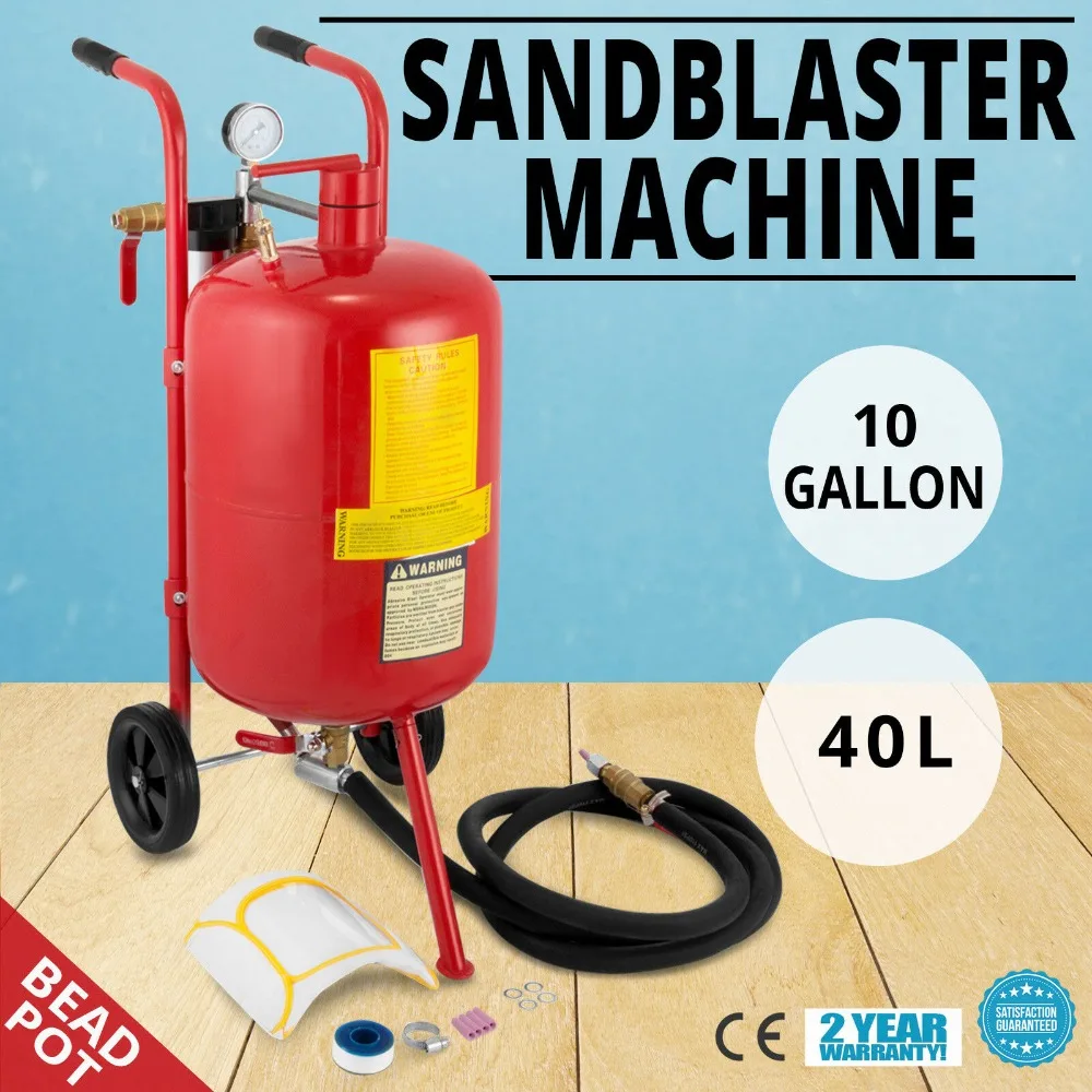 

Druckluft Sandstahler 40L Mobiles Sandstrahlgerat Sandstrahl Stehlen GREAT