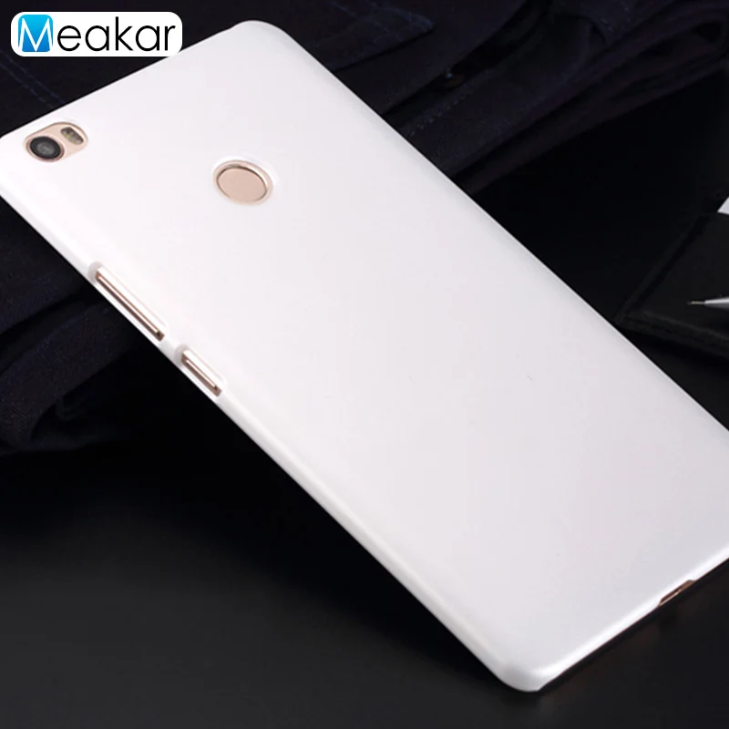 white Матовая Пластик Coque 6.44For Xiaomi mi Max чехол для Xiaomi mi Max mi max Prime Pro Чехол для телефона чехол-лента на заднюю панель - Цвет: white