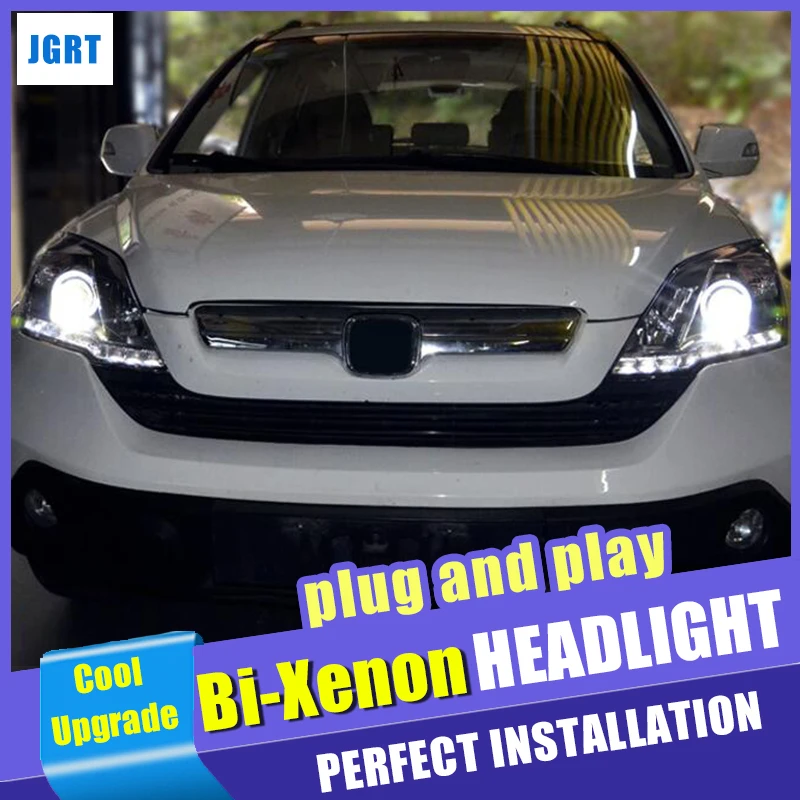 Автомобильный Стайлинг для Honda CR-V светодиодная фара 2007-2011 CRV LED DRL Bi-Xenon Head