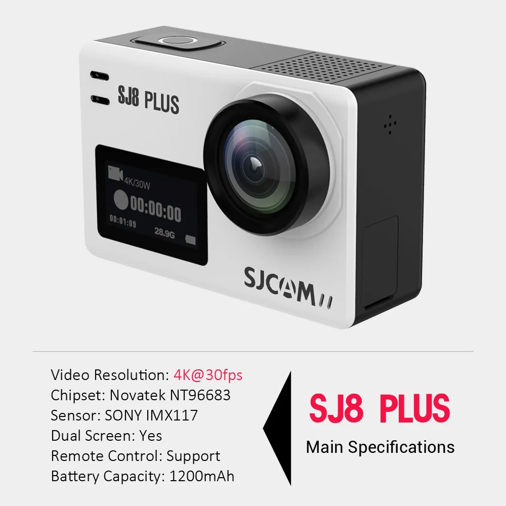 SJCAM SJ8 серия Экшн-камера SJ8 PRO 4K 60fps сенсорный экран с анти-встряхивание wifi 1200 мАч батарея водонепроницаемая Спортивная камера